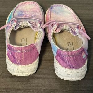 Hey Dude, Wendy toddler Unicorn Dreamer Casual slip on shoes size k7